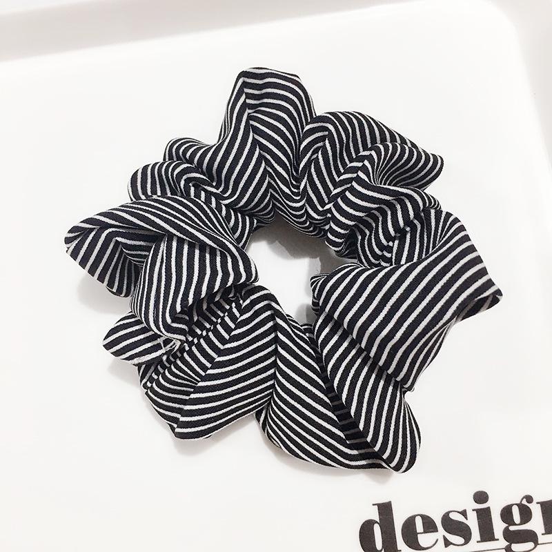Stripe Womens Hair Accesorios Ladies Tie Striped Lady Scrunchies Ponytail Female Scrunchy Elastic Hair Ropes Headwear For Women