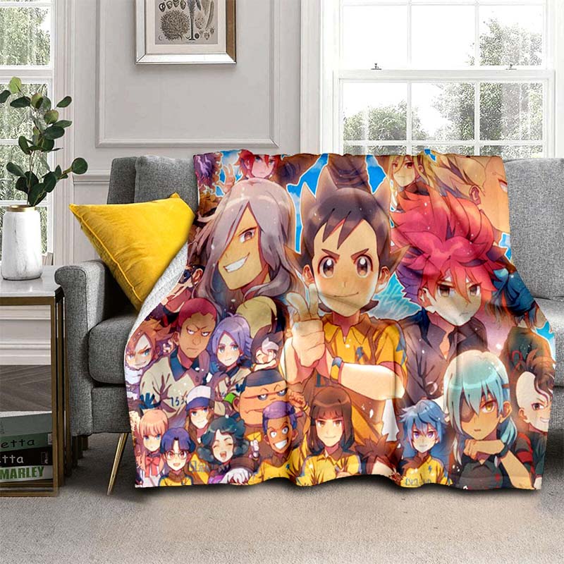 Одеяла в стиле аниме Inazuma Eleven, мягкое одеяло с героями мультфильмов, фланелевое одеяло, одеяло для кровати, дивана, покрывало на стул, домашний декор