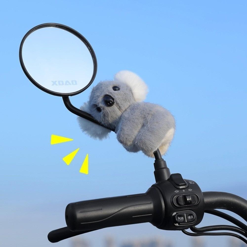 Cartoon Rearview Mirror Dolls Cute Motorcycle Dolls Electric Vehicle Dolls Riding Accessories