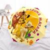 1 Auto Open Lion King Characters Themed Colorful 8-rib Portable Umbrella for Men and Women, A Compact Commuting Companion Suitable for Daily