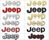 For Jeep Car Front Hood Emblem for JEEP Grand Cherokee Wrangler Renegade Patriot Liberty Compass Rear Trunk Side Badge Sticke