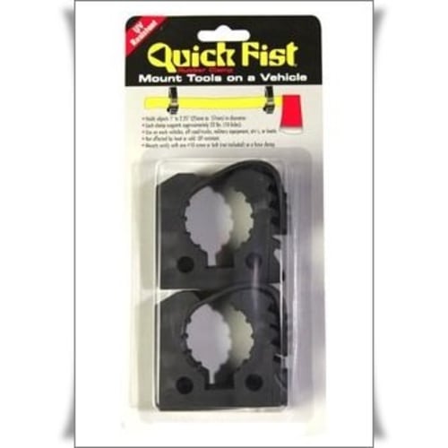 Original Quick Fist Clamp (2-Pack) [Diameter: 25mm-57mm] Rubber Tool Wall Mount Clamp