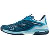 Mizuno Мужские синие низкие теннисные кроссовки Wave Exceed Tour 6, ударопрочные, нескользящие, износостойкие, впитывающие пот, спортивные кроссовки 61GA2470-27