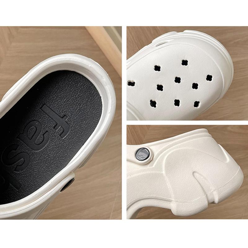 Women Sandals Hole Shoes Wedge Super High Heels Beach EVA Light Home Slippers