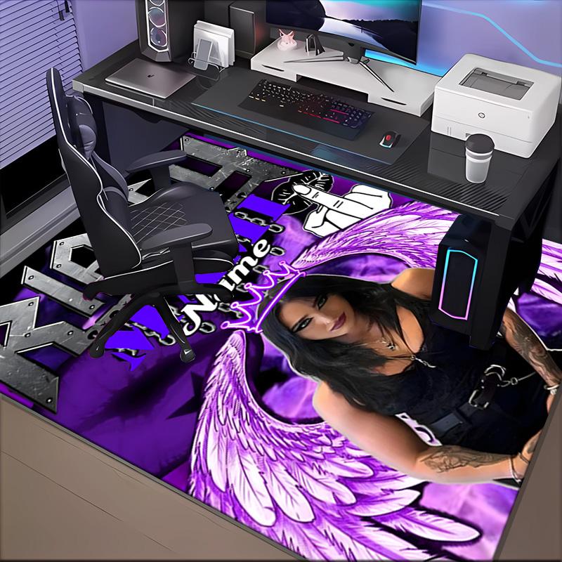 Custom Name Rhea Ripley wrestling Rug for Living Room, Game Rooms, Office, Bedroom, Floor Mat Playful Design, fan gifts Christmas decor