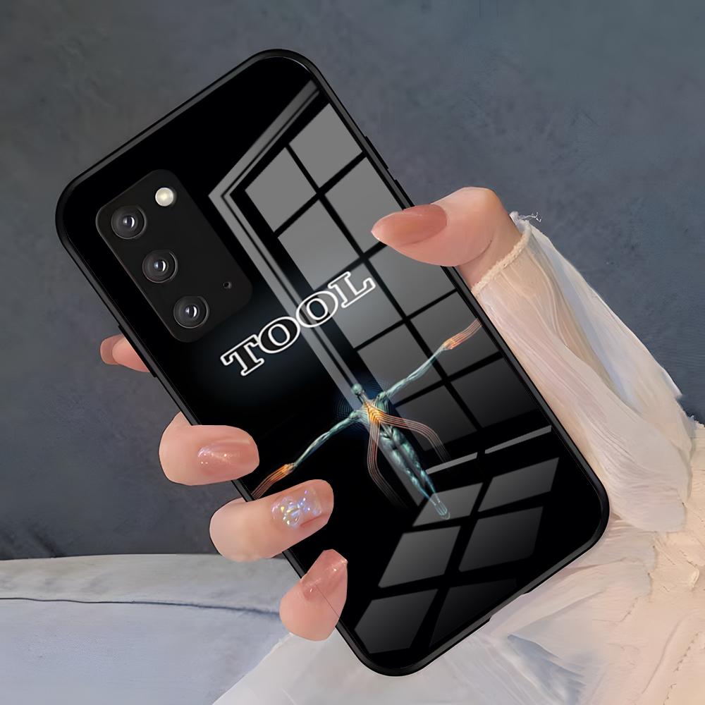 Чехол для телефона Rock Band T-TOOL для Samsung A25 A13 A33 5G A54 A36 A35 A56 A52 A14 Ударопрочная стеклянная крышка
