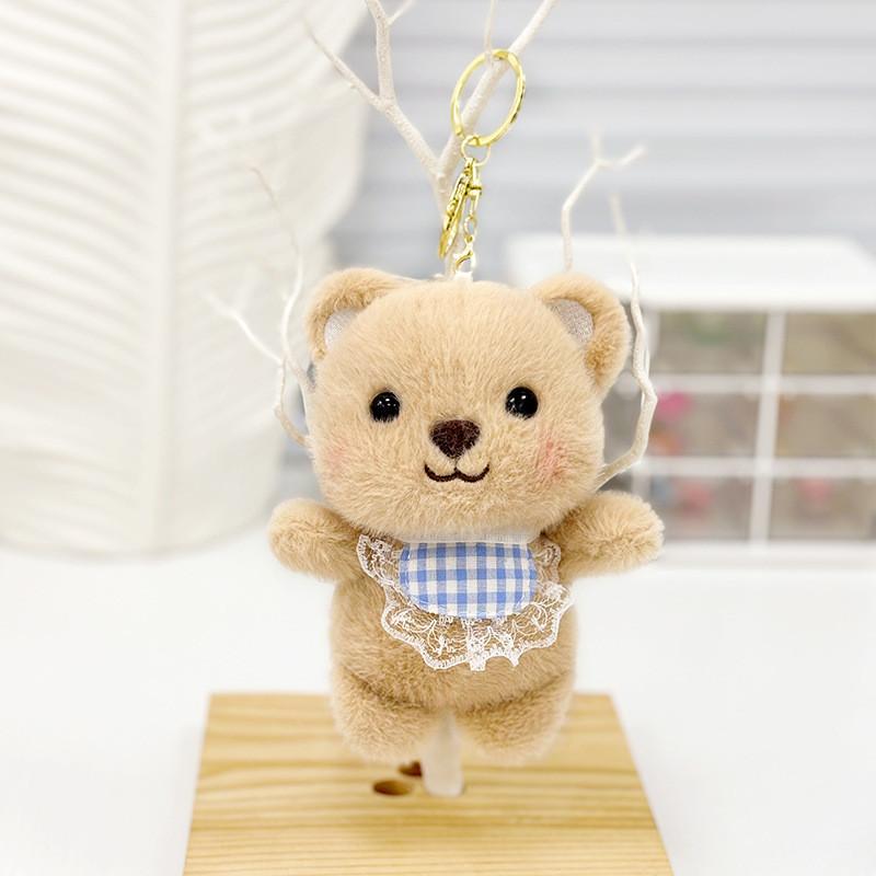 Cute Plush Otter Keychain Charm Fluffy Animal Bag Pendant Perfect For Gifts