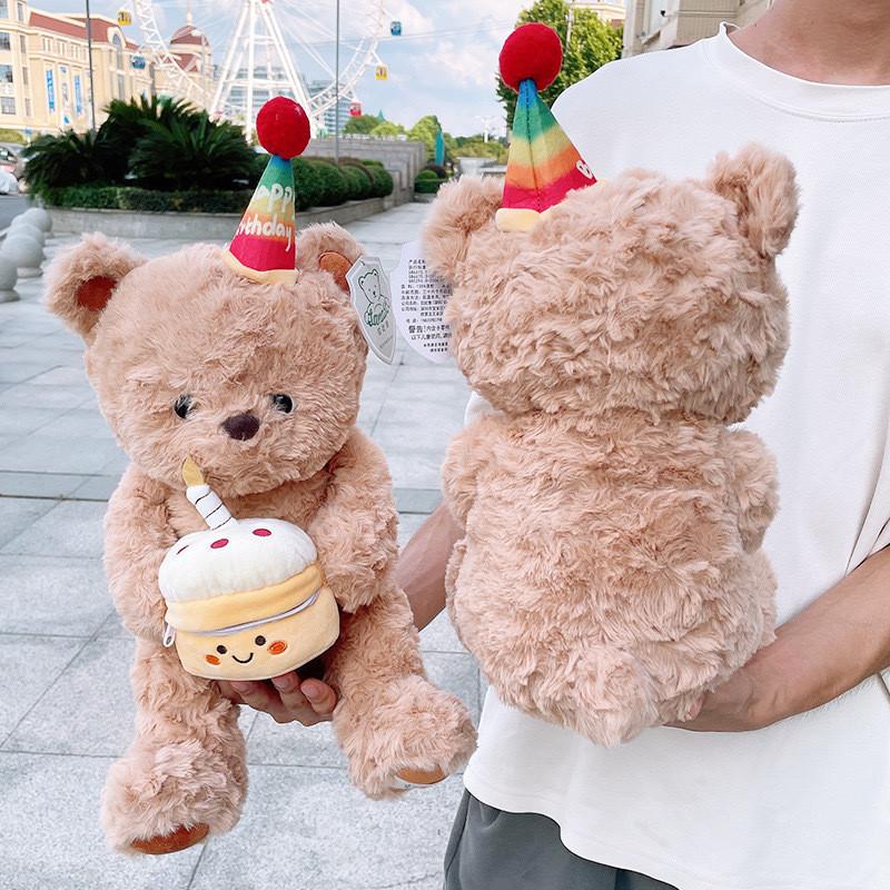 Teddy Plush Bear Toy Cute Cartoon With Sleeping Doll Children Girl Birthday Gift