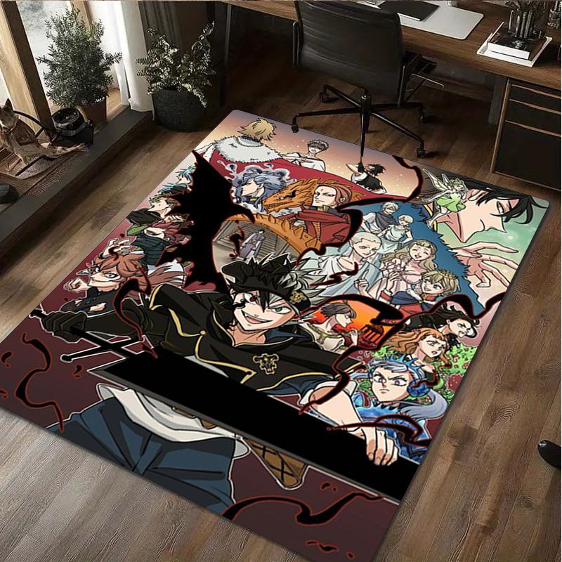 Black Clover: Magic Battle Home carpet Office Decorative Carpet For Living Room Bedroom Door Mat Floor Rug Computer Chair Area Rug