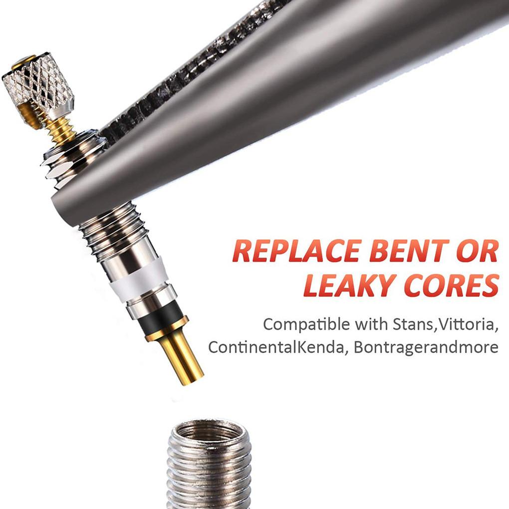 Велосипедный сердечник 2/6/12 шт., латунный сердечник для шин, дорожный велосипед, бескамерный набор инструментов, удлинительная насадка, инструмент