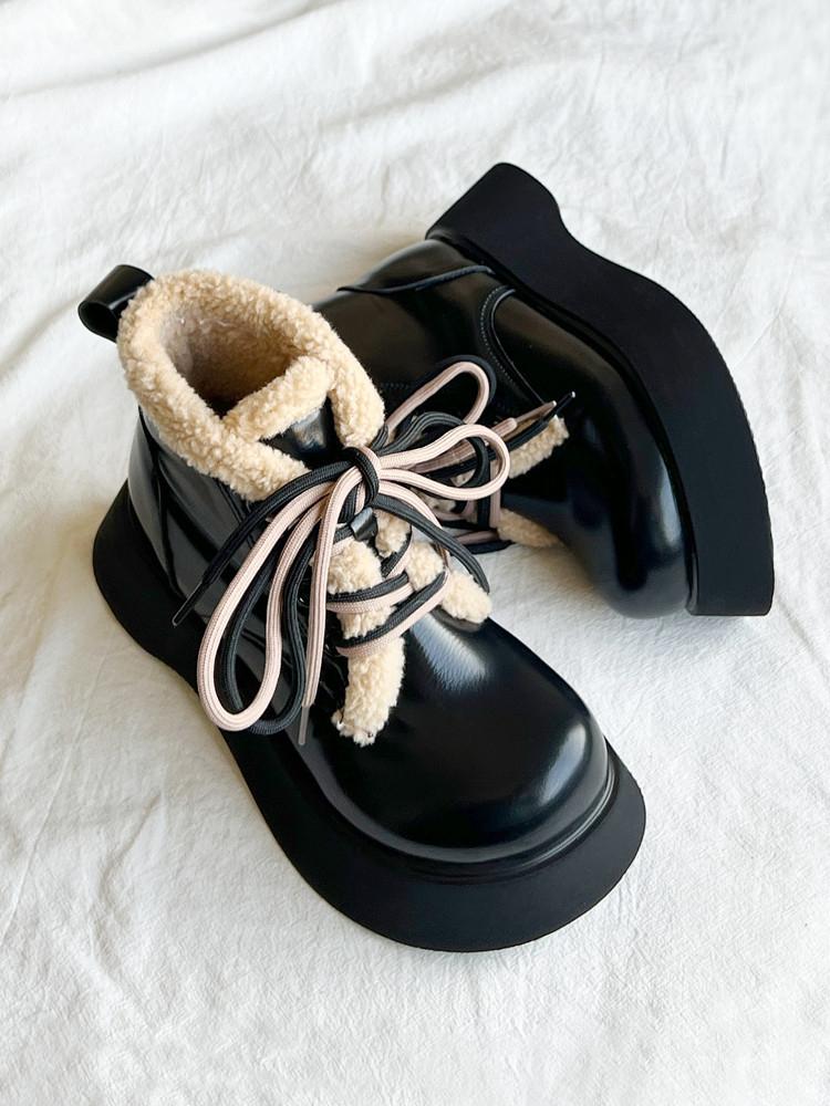 Women Boots 2024 Fashion with Velvet Snow Boots for Winter Shoes Women Casual Lightweight Ankle Botas Mujer Warm Winter  Boots