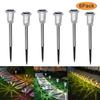 6 Pack Solar Light Garden Lights Solar Powered Lamp Lantern Waterproof Landscape Lighting Outdoor Pathway Yard Lawn Garden Decor