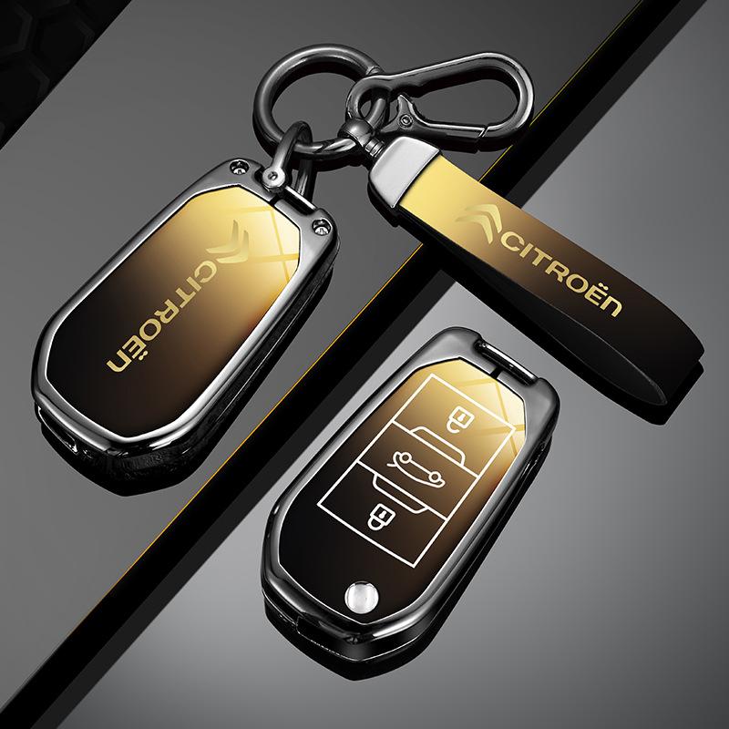PEZN4 Car Flip Key Case Cover Shell Fob Key For Citroen C1 C2 C4 C5 C3 C4L C8 Berlingo Xsara Picasso C-ELYSEE JUMPY NEMO Accessories