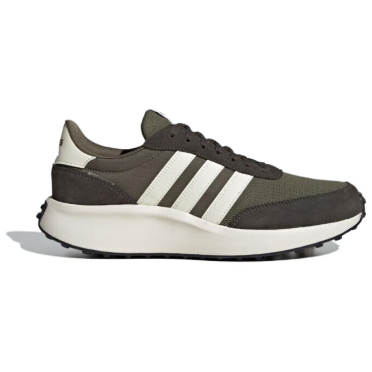 adidas Кроссовки Run 70S Нескользящие Износостойкие Низкие Повседневные Для Бега Мужские Оливково-Зеленые ID1289