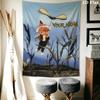 Custom Name Sandmännchen Wall Tapestry Aesthetic Wall Hanging Printed Fabric Blanket Decorative Tapestries for Bedroom Living Room Home Decor