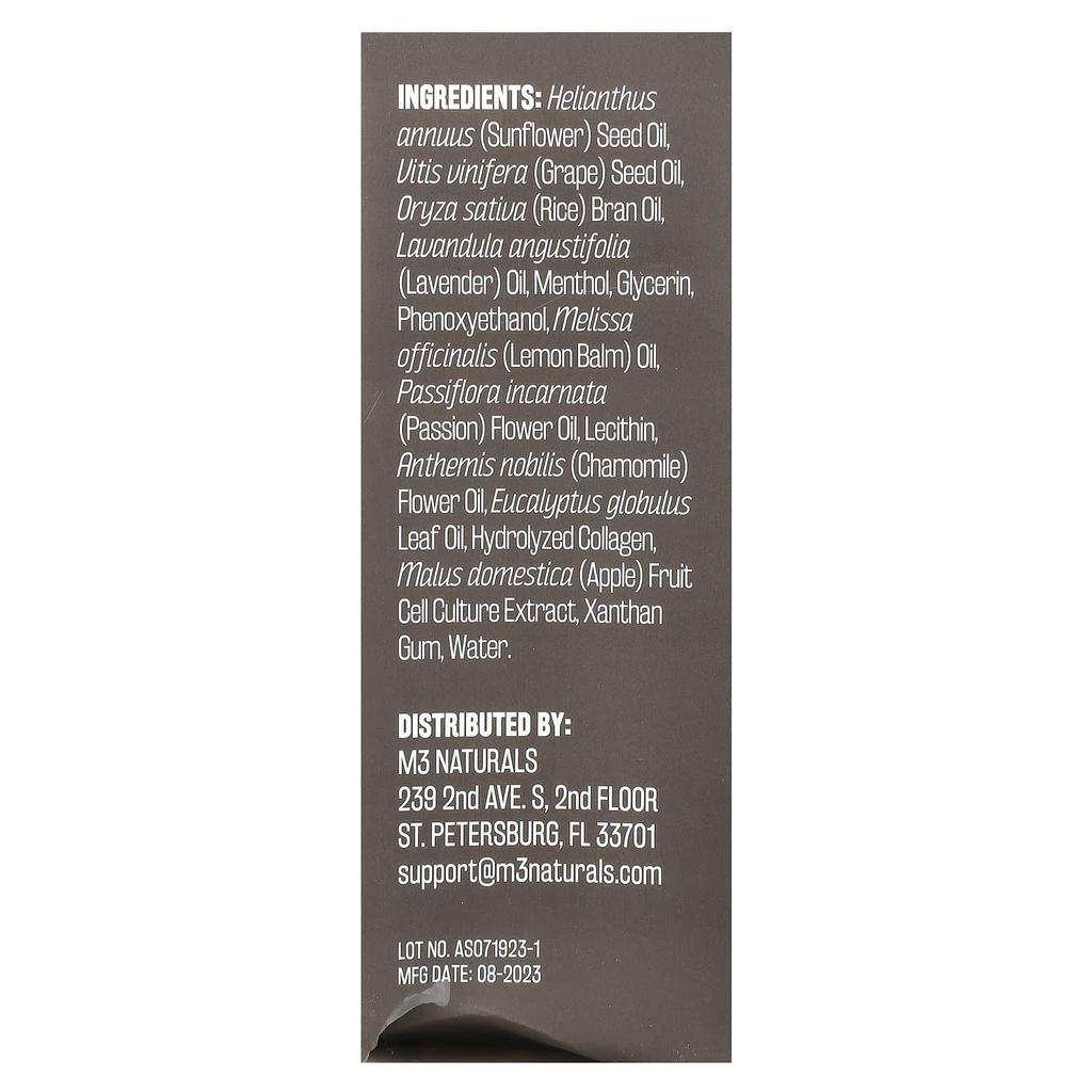 M3 Naturals Массажное масло с лавандой, 240 мл(8 жидких унций)