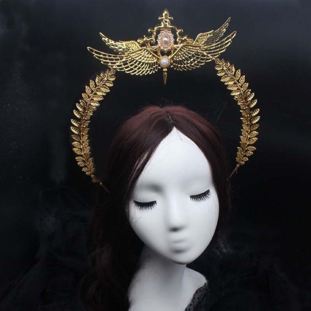 Parts Vintage Gothic Lolita Tiara Sun Goddess Headwear DIY Crown Material Kits Wedding Headpiece