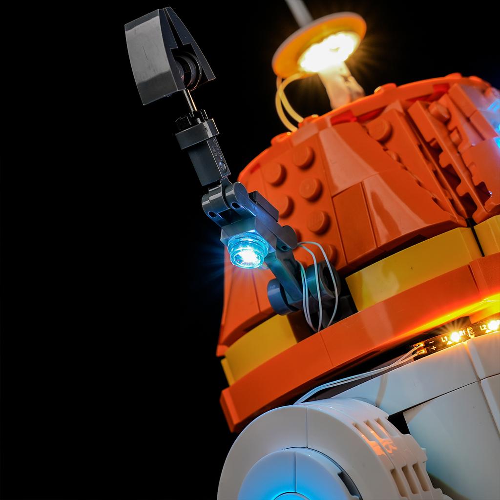 P10102 DIY Светодиодный набор для Lego 75416 Чоппер (С1-10П)™ Дроид-астромеханик Сборный Строительный Блок Игрушка Украшение Регулируемые Световые Аксессуары