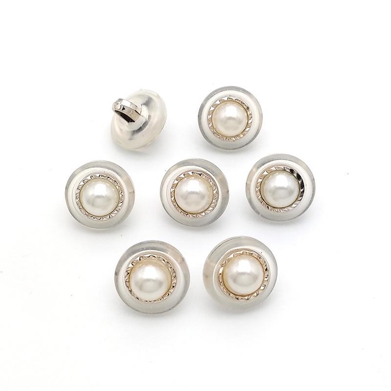 Женские ароматные круглые жемчужные декоративные пуговицы - пластиковые пуговицы для рубашки, пришитые вручную