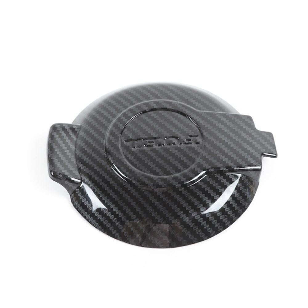 ABS Carbon Fiber Fuel Tank Cover Door Gas Filler Cap Fit For Challenger 2009+