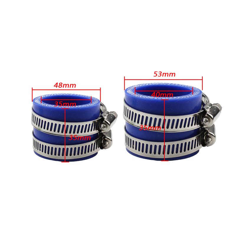 Motorcycle Carburetor Adapter Inlet Intake Pipe Rubber 35MM 40MM For KOSO OKO Mikuni PWK Universal 2/4 Stroke Engine Motocross