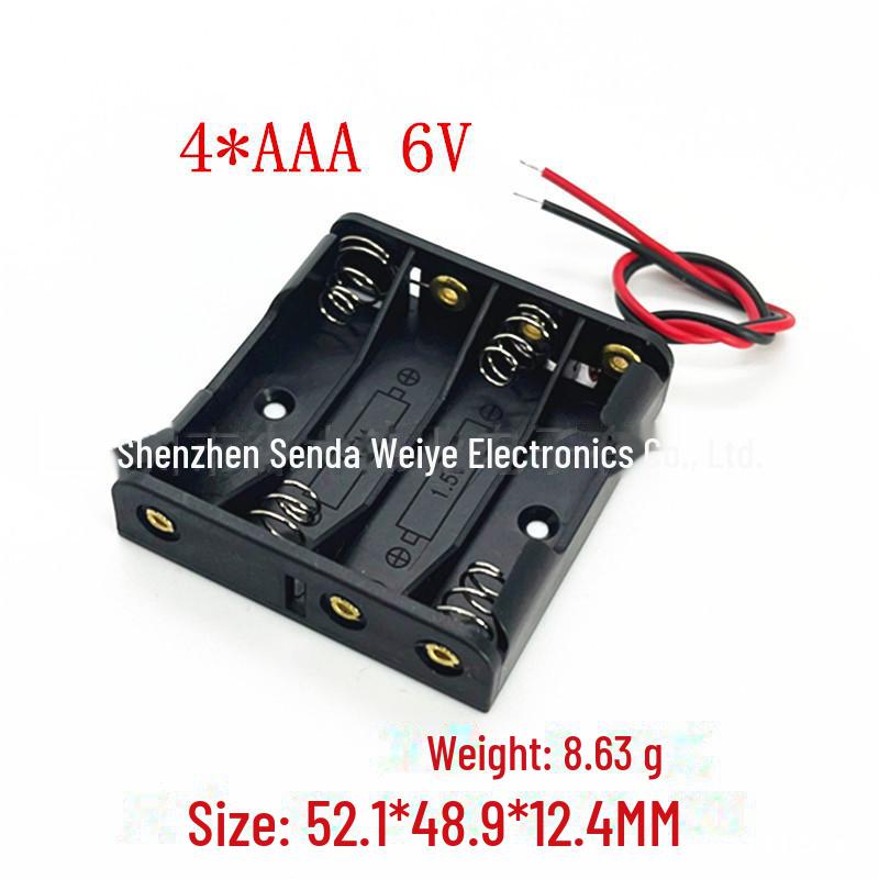 Батарейный отсек типа AAA с крышкой, переключателем и штифтом — вмещает 1/2/3/4/6/8 батареек, расположенных рядом.