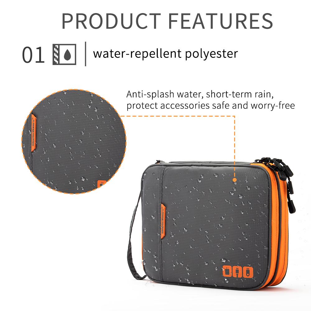 Электронный органайзер, дорожный чехол для электронных аксессуаров, переносная сумка для хранения кабеля, зарядного устройства, телефона, наушников