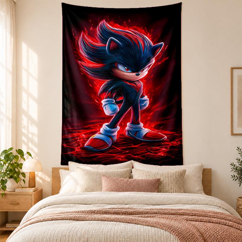 Sonic Tapestry highquality for decorating living room bedroom dorm walls ideal as bedroom wallart orholiday gift
