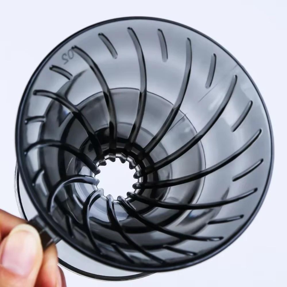 Plastic Coffee Filter Cup V Shaped 60 Spiral Hand Filter New Coffee Hand Dripper Party