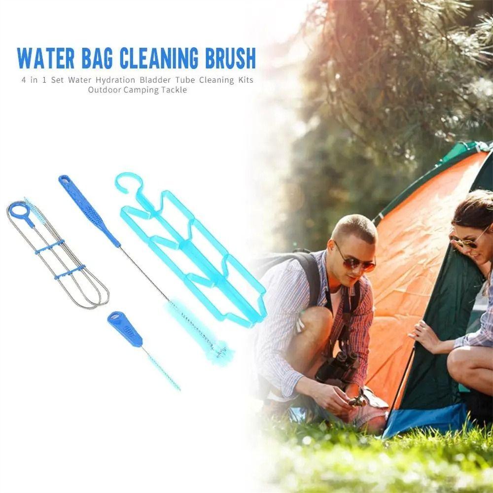 Hanger Pipe Water Bladder Cleaning 4 in 1 Hydration Bladder Brushes Cycling Hiking