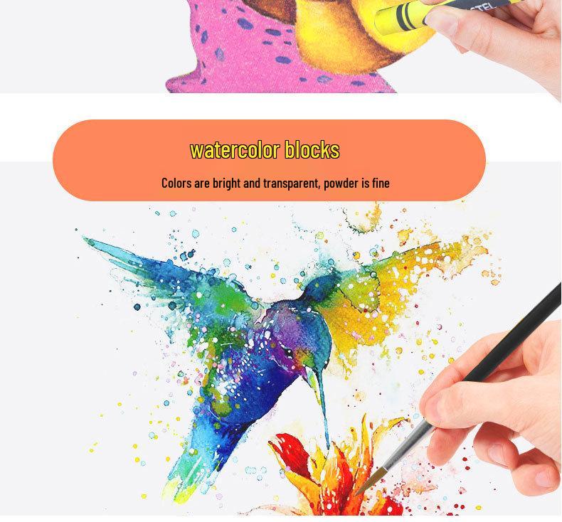 Набор из 208 предметов: акварельные маркеры и художественные принадлежности для студентов и детей - включает цветные карандаши, кисти и инструменты для рисования в подарочной коробке