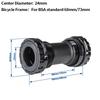 BXT Резьбовая каретка для велосипеда, BSA 24 мм / DUB 29 мм(68-73mm) Водонепроницаемый BB Алюминиевый Сплав Рама Ось BSA Детали