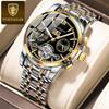 Новые роскошные мужские часы высшего бренда с коробкой, водонепроницаемые модные светящиеся мужские механические часы