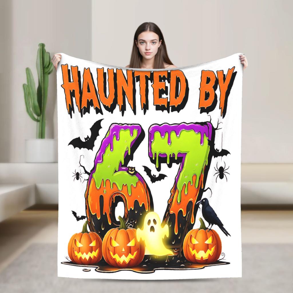 67 Шесть Семь Мем Мама 67 Мем Плюшевое Одеяло Детское Взрослое Фланелевое Плед для Дивана Кровати Супер Теплое Покрывало Идея для Подарка