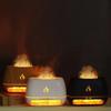New Himalayan Crystal Salt Stone Aroma Air Humidifiers 3D Flame Fire Colorful Night Light Aromatherapy Essential Oil Diffuser