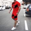 Summer Fashion Casual 3D Printed Men's T-Shirt Set Quick-Drying T-shirt Shorts Sets Tees Men Tracksuit Streetwear Oversized Tops