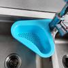 Sink Swan Drain Basket Household Punch-free Kitchen Vegetable Washing Multi-functional Pool Triangular Plastic Water Filter Rack