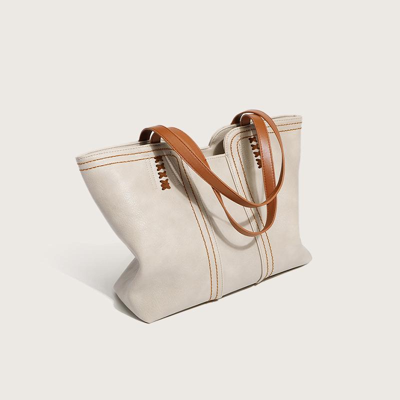 2025 Корейская ретро большая простая сумка-тоут для женщин