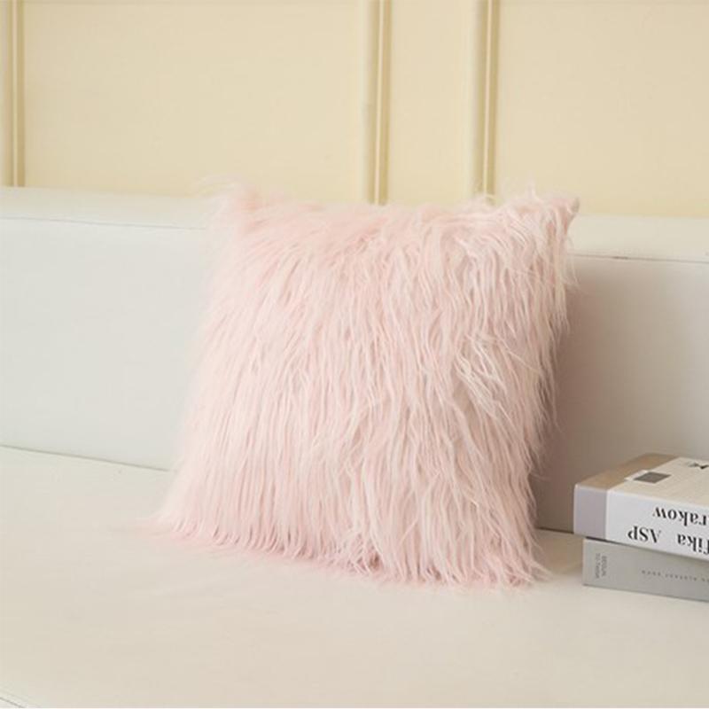 Plush Decor fluffy Pillow Cushion Cover