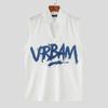 INCERUN Men Stand V Neck Sleeveless Letter Print Casual Rib Tank Tops 