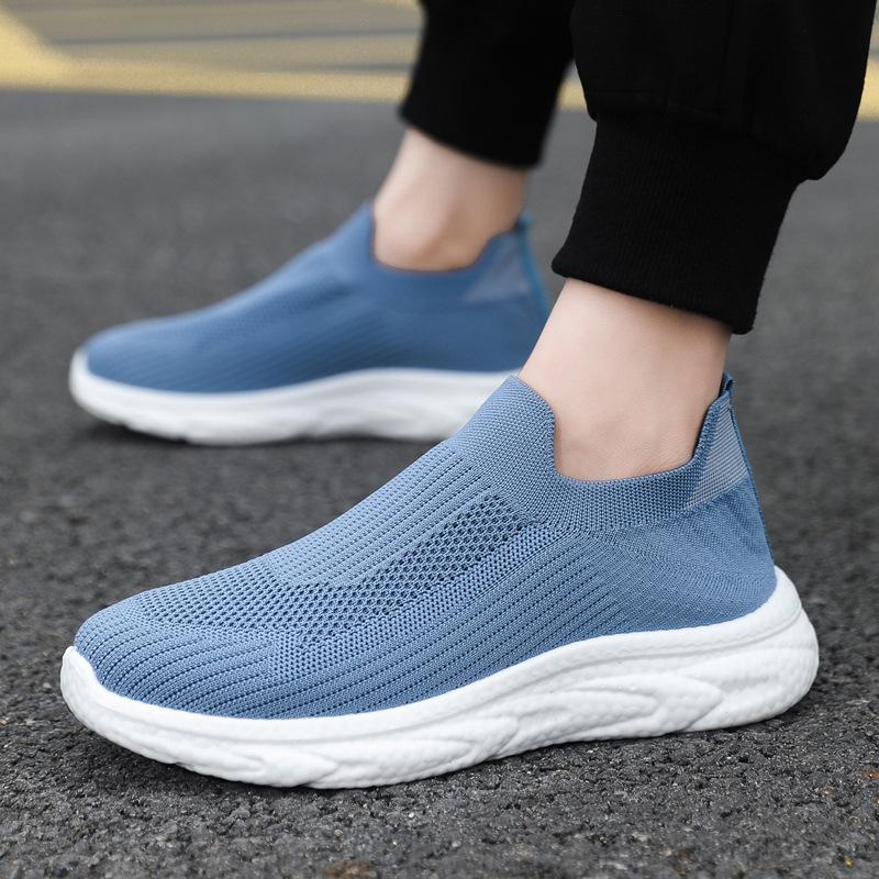 Мужская обувь, летняя, новая, сетчатая, мужская обувь, дышащая, повседневная обувь, модная, модная, сетчатая, мягкая, легкая, мужская обувь