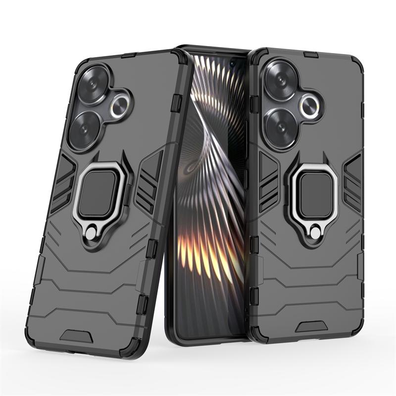 Для Poco F6 Чехол Чехол XiaomiPoco F6 Capas Новый Противоударный Телефон Задняя Броня PC Бампер Магнитный Держатель Кольцо Чехол Poco F6 Fundas