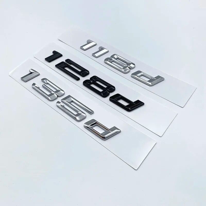 Старые цифры, буквы 116d, 118d, 120d, 125d, 128d, 130d, 135d, 140d, M, верхняя эмблема ABS для BMW 1 серии, табличка на багажник автомобиля, наклейка с логотипом