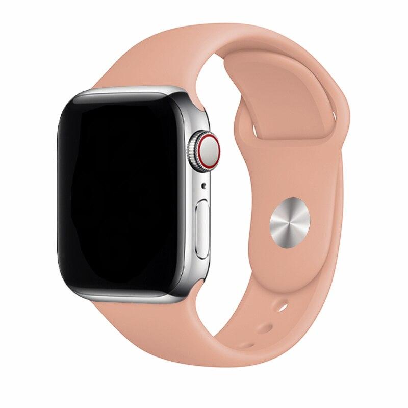Silicone Strap For Apple Watch Band 44mm 49mm 45mm 41mm 40mm 42mm 38mm Bracelet Iwatch Series 9 7 Se 3 4 5 6 8 Ultra2 Band