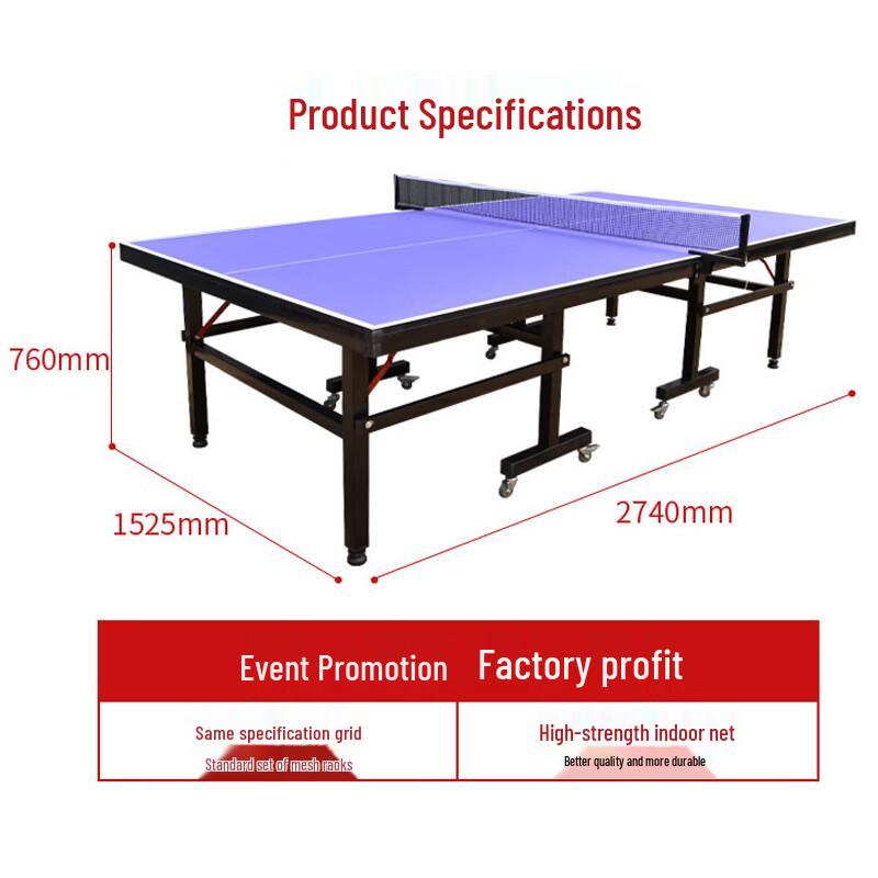 Bailing Foldable Indoor Competition Ping Pong Table