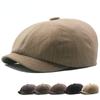 Vintage Striped Berets Men's Autumn Fashion Newsboy Caps Male Artist Flat Visor Peaked Hat Men Spring Casual Boina Gorras