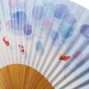 Kimono Folding White Bamboo with Goldfish [Stylish Iroha] Women's Fan, Scented, Design, 19.5cm