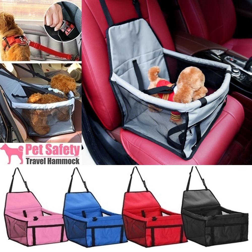 Pet Dog Car Carrier Seat Bag Waterproof Basket Folding Hammock Pet Carriers Bag for Small Cat Dogs Safety Travelling Mesh Bag