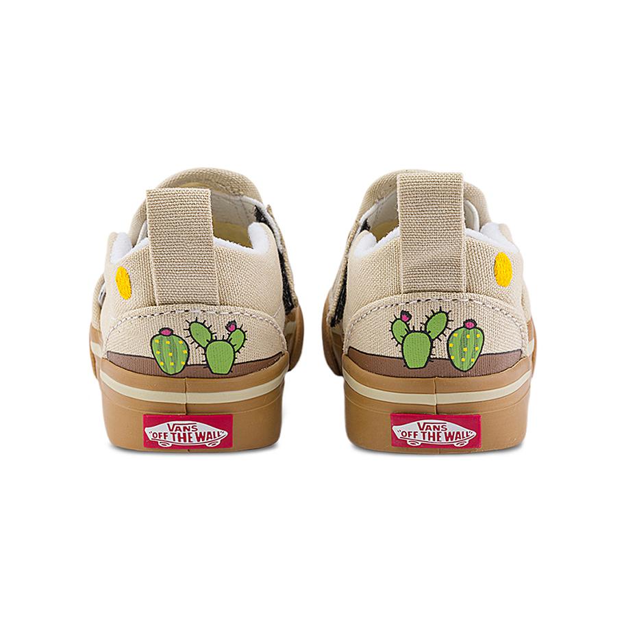 Vans Cactus Versatile Comfortable Low-Top Walking Shoes Baby Shoes Light-Green VN000CPSGRN