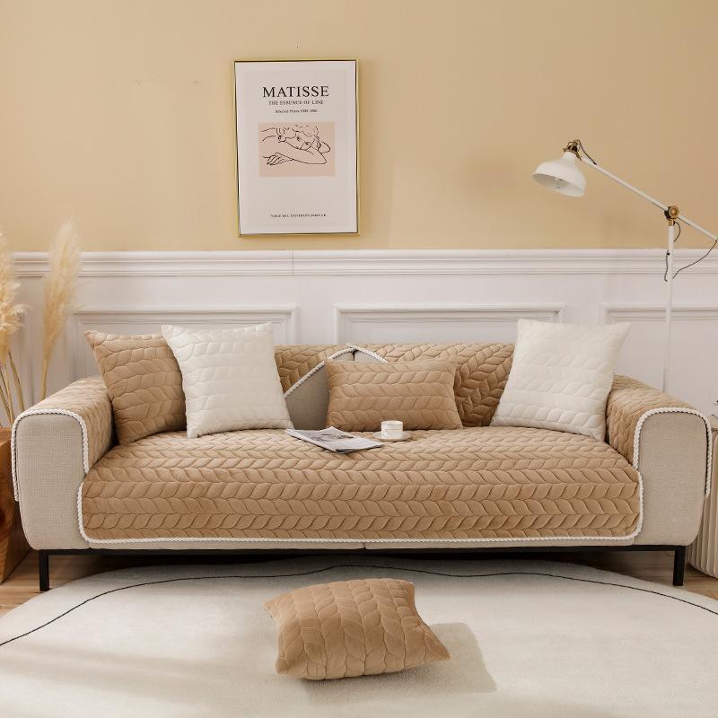 Factory Goods, Family Cool Ns Sofa Cushion, Simple Seat Cushion, Autumn And Winter Plush Sofa Cover, Retro Sofa Towel